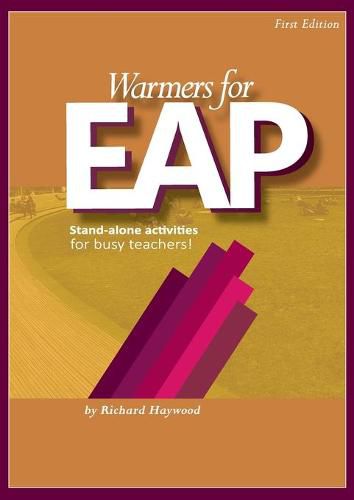 Cover image for Warmers for EAP: Stand-alone learning activities for academic English classrooms