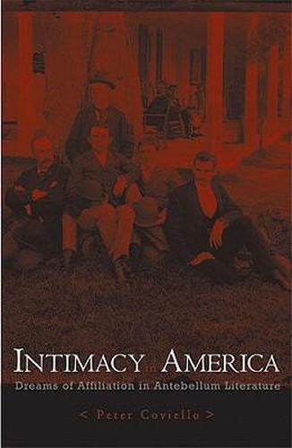 Cover image for Intimacy in America: Dreams of Affiliation in Antebellum Literature