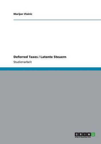 Cover image for Deferred Taxes / Latente Steuern