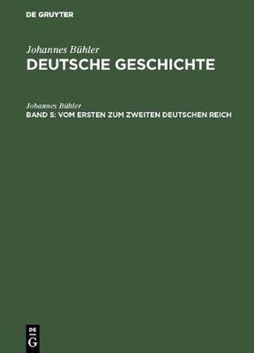 Cover image for Vom Ersten Zum Zweiten Deutschen Reich