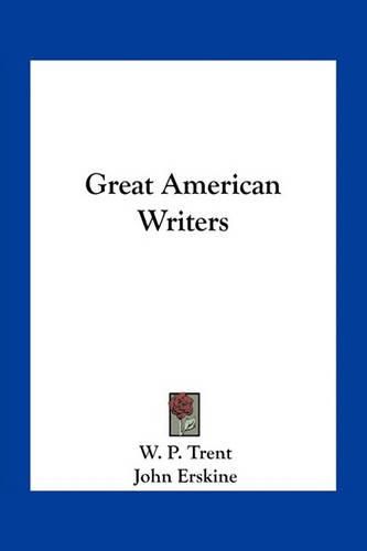 Cover image for Great American Writers