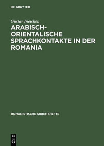 Cover image for Arabisch-orientalische Sprachkontakte in der Romania