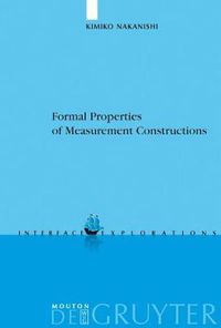 Cover image for Formal Properties of Measurement Constructions