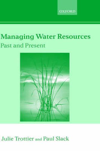 Cover image for Managing Water Resources, Past and Present