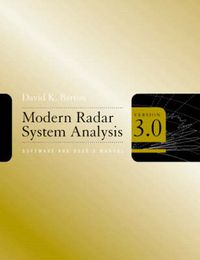 Cover image for Modern Radar System Analysis Software and Useris Manual: Version 3.0