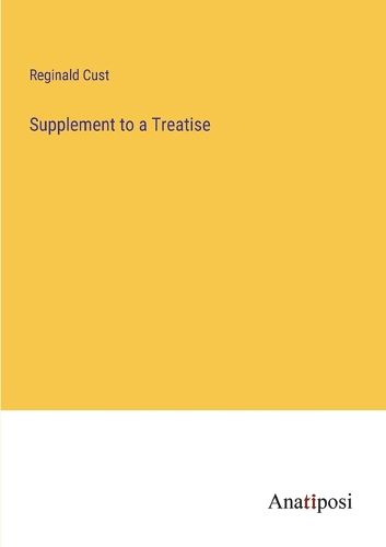 Cover image for Supplement to a Treatise