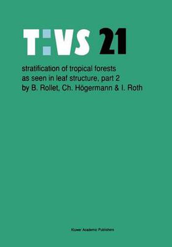 Cover image for Stratification of tropical forests as seen in leaf structure: Part 2