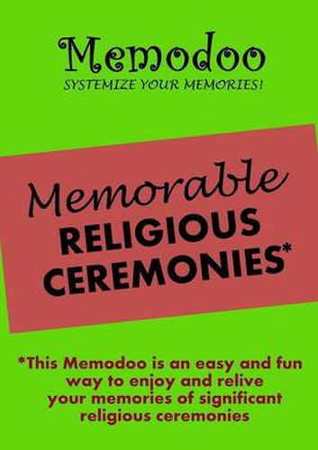 Cover image for Memodoo Memorable Religious Ceremonies