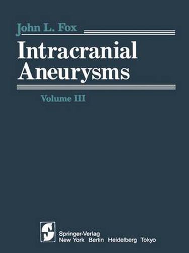 Cover image for Intracranial Aneurysms: Volume III