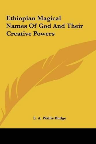 Cover image for Ethiopian Magical Names of God and Their Creative Powers