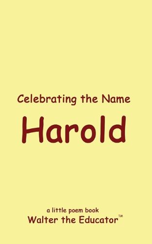 Celebrating the Name Harold