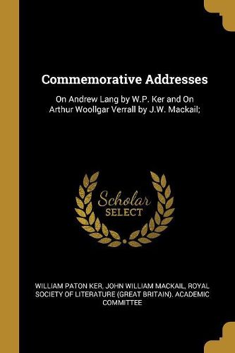 Cover image for Commemorative Addresses