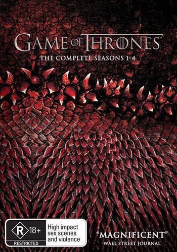 Cover image for Game of Thrones: Season 1-4 Box-set (DVD)