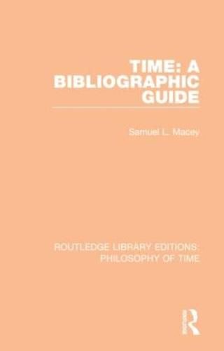 Cover image for Time: A Bibliographic Guide