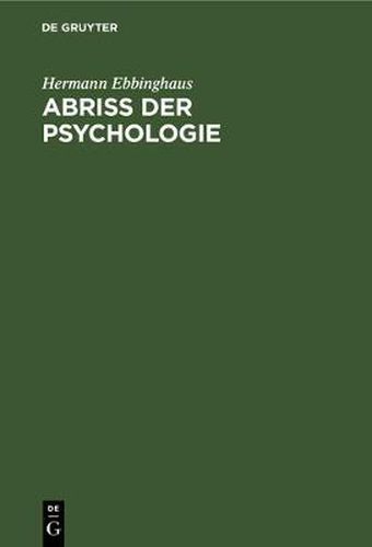 Abriss Der Psychologie