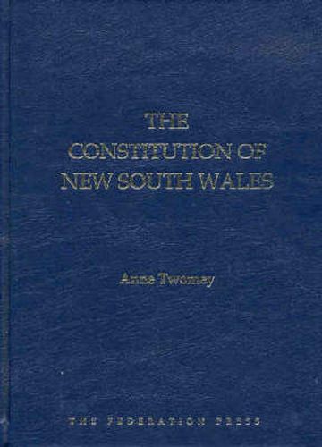 Cover image for The Constitution of New South Wales