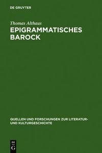 Cover image for Epigrammatisches Barock