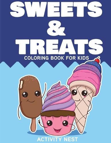 Cover image for Sweets and Treats Coloring Book for Kids