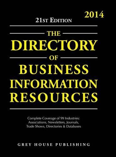 Cover image for Directory of Business Information Resources