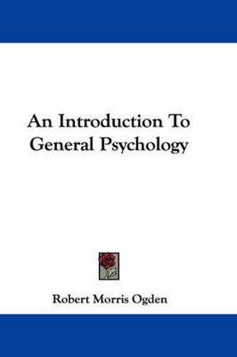 Cover image for An Introduction to General Psychology