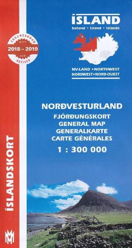 Cover image for North West Iceland Map 1:300 000