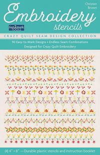 Cover image for Embroidery Stencils, Crazy Quilt Seam Design Collection