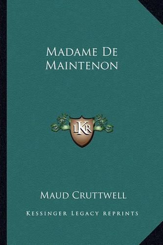 Cover image for Madame de Maintenon