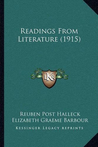 Cover image for Readings from Literature (1915)