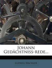 Cover image for Johann GED Chtni -Rede...