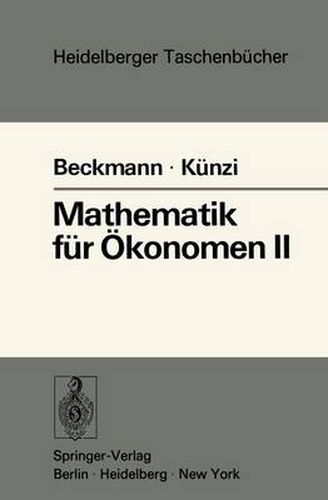 Mathematik fur Okonomen