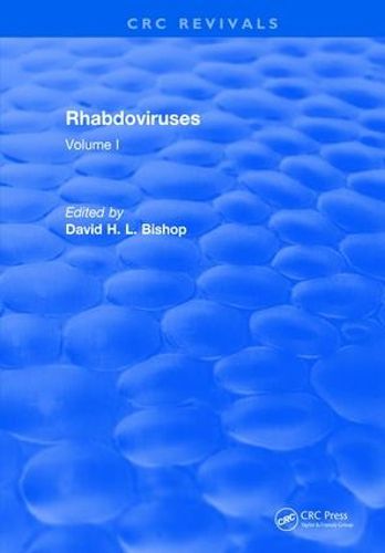 Cover image for Rhabdoviruses: Volume I