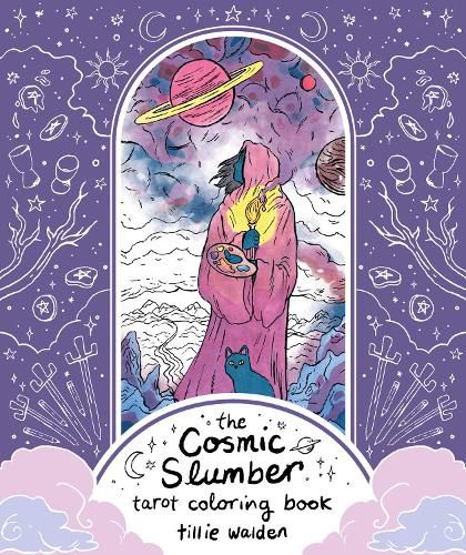 Cover image for The Cosmic Slumber Tarot Coloring Book