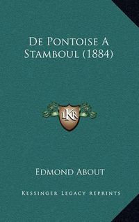 Cover image for de Pontoise a Stamboul (1884)