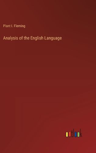 Cover image for Analysis of the English Language