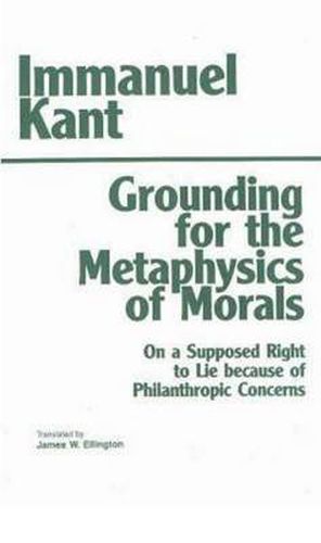 Cover image for Grounding for the Metaphysics of Morals