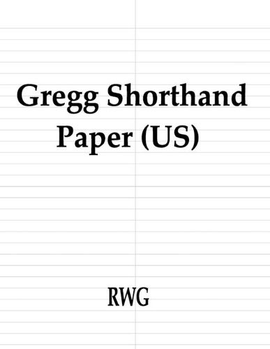 Cover image for Gregg Shorthand Paper (US)
