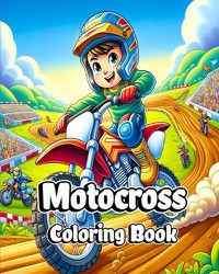 Cover image for Motocross Coloring Book