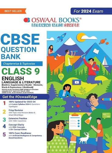Cover image for Oswaal CBSE Class 9 English Language and Literature Question Bank (2024 Exam)