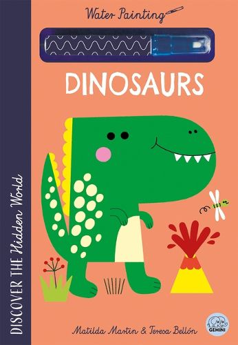 Cover image for Hidden World - Water Painting Dinosaurs