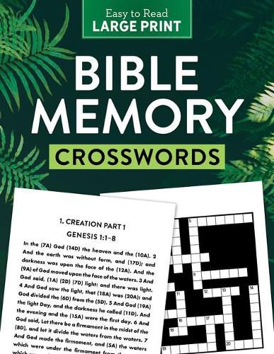 Cover image for Bible Memory Crosswords Large Print