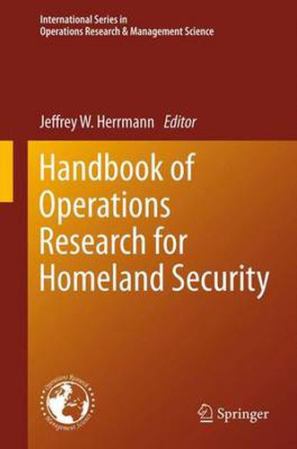 Cover image for Handbook of Operations Research for Homeland Security