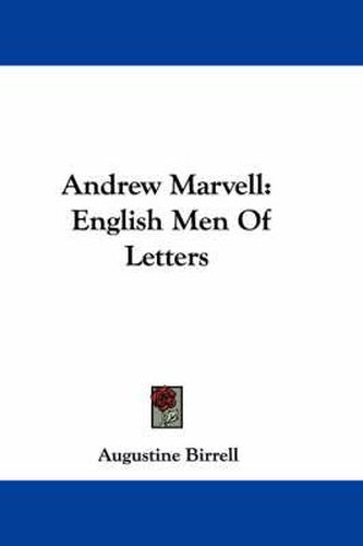 Andrew Marvell: English Men of Letters