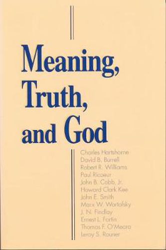 Cover image for Meaning, Truth, and God