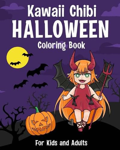 Cover image for Kawaii Chibi Halloween Coloring Book
