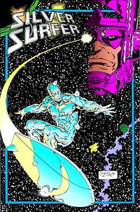 Cover image for SILVER SURFER: RETURN TO THE SPACEWAYS OMNIBUS RON LIM COVER