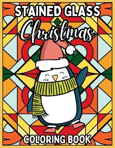 Cover image for Stained Glass Christmas Coloring Book