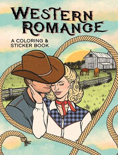 Cover image for Western Romance: A Coloring & Sticker Book