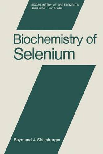 Cover image for Biochemistry of Selenium