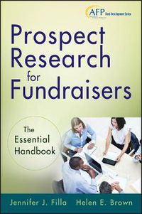 Cover image for Prospect Research for Fundraisers: The Essential Handbook