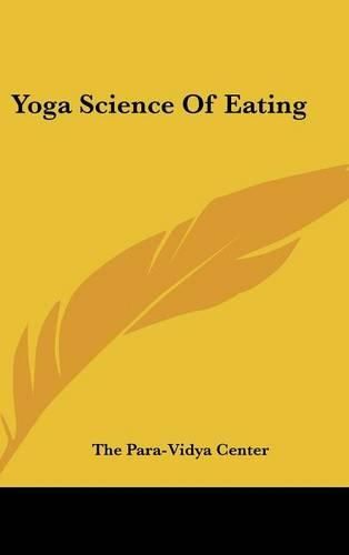 Cover image for Yoga Science of Eating